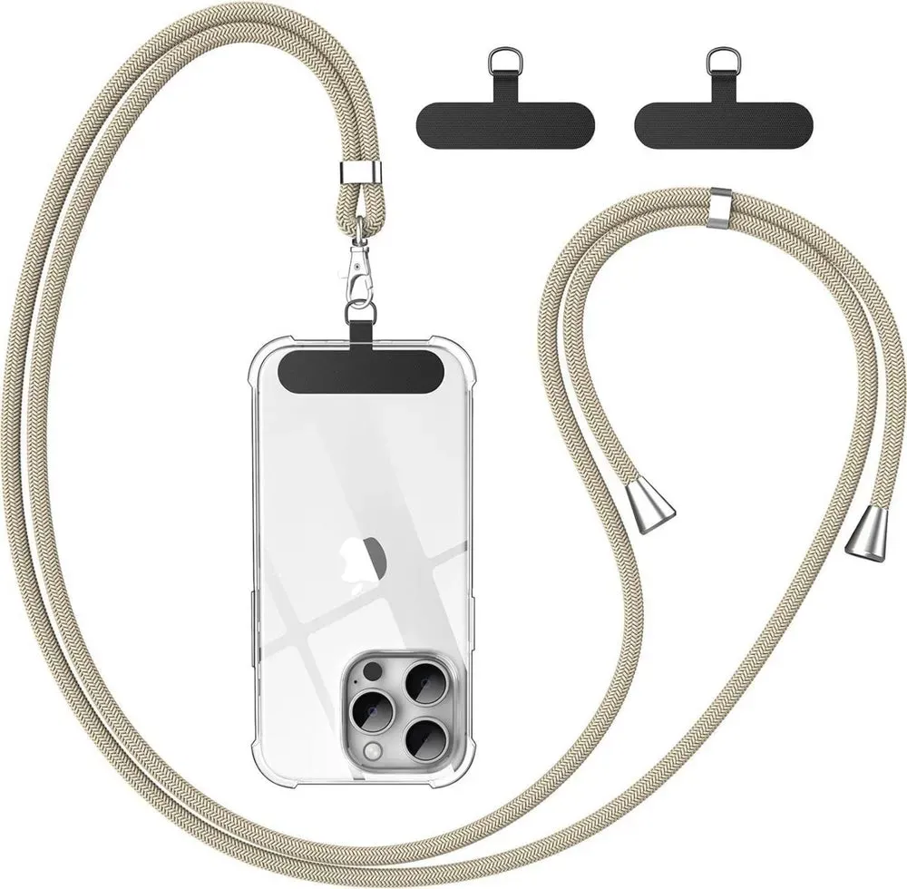 Handykette Universal Smartphone Lanyard mit Patch - Gold