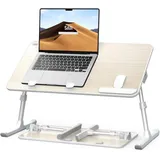 LuxusKollektion Laptoptisch Klapptisch Laptop Ständer Frühstückstablett Betttisch, 5 Höhen, 4