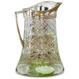 Mirabeau Wasserkaraffe Krug Meloisey klar/silber silberfarben|weiß