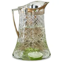 Mirabeau Wasserkaraffe Krug Meloisey klar/silber silberfarben|weiß