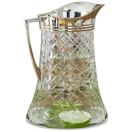 Mirabeau Wasserkaraffe Krug Meloisey klar/silber silberfarben|weiß