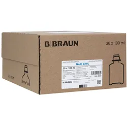 Isotone Kochsalz-lösung 0,9% Braun Ecofl 20X100 ml