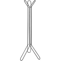 Beliani Garderobenständer Britton Schwarz