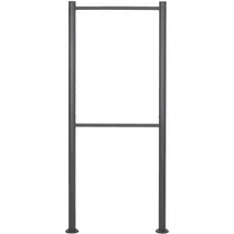 Wiltec Wiltec, Briefkasten Zubehör, Briefkasten Ständer 4fach Anthrazit 170x70cm Postkasten Standbriefkasten