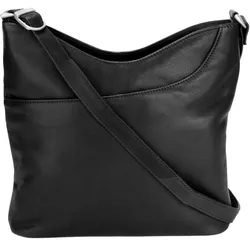 Henkeltasche SZUNA Gr. B/H/T: 31cm x 31cm x 8cm onesize, schwarz Damen Taschen echt Leder