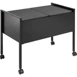 Durable Eco Hängemappenwagen 100 Duo, schwarz,