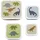 A Little Lovely Company ALLC Lunch & Snack Box 4er Set(Dinosaurier Grün)