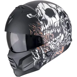 Scorpion EXO-Combat II Matt-Schwarz/Weiss/Gold M