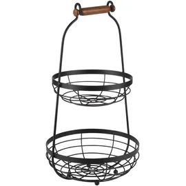 APS 2-stufige Etagere aus Metall, 48 cm, - 26 cm