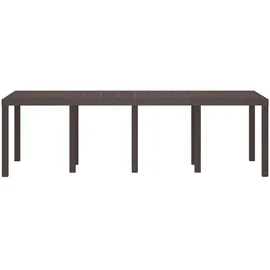 vidaXL Gartentisch 250 x 100 x 73 cm Braun