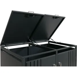 MCW Mülltonnenverkleidung MCW-O67 132 x 84 x 122 cm anthrazit