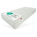 Federkernmatratze Smaragd XXL FEST H4 bis 200 KG belastbar 90x200, 140x200 bis 180x200, Matratzen Perfekt, 27 cm hoch, Bonellfederkern Matratze mit festem Kern H4 weiß 100 cm x 200 cm x 27 cm