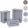 Mendler Holzkiste 3er Set grau