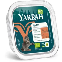 Yarrah Katze Pastete - Huhn & Ente getreidefrei bio 100g