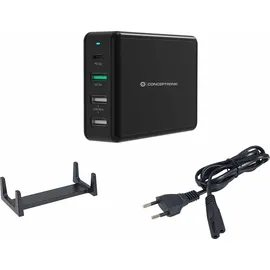 Conceptronic OZUL 4-Port 65W USB-PD Desktop-Ladegerät