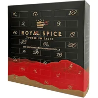 Royal Spice Gewürz Adventskalender 2024 - Weihnachtskalender Gewürze mit 24 hochwertigen Gewürzmischungen & Gewürzproben - Neuheiten & beliebte Klassiker zum schenken und selbst genießen.