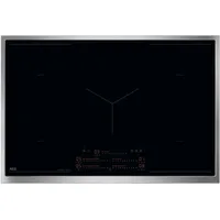 AEG OIK85M00XB Induktionskochfeld 80cm Edelstahlrahmen Hob2Hood BridgeFunktion PowerBoost