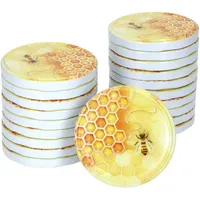 Mambocat 20er Set Deckel-Set TO82 Honig Deckel für Marmeladengläser