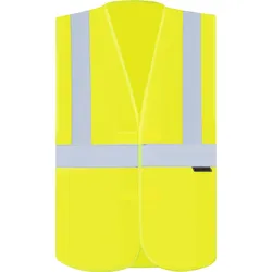 Korntex Hi-Vis Safety Vest With 3 Reflective Stripes Bremen - signal yellow - XXL