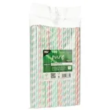 Papstar Trinkhalme Papier 100 St. farbig sortiert