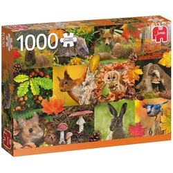 Jumbo Spiele Puzzle »Tiere im Herbst 1000 Teile Puzzle«, 1000 Puzzleteile bunt