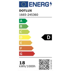 dotlux LED-Lampe 1665-245360 20W E27 4500K