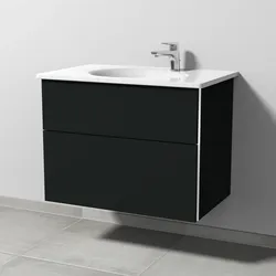 Sanipa Waschtischunterschrank „3way“ in Vulkan (matt)