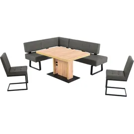 K+W Komfort & Wohnen Essgruppe K+W KOMFORT & WOHNEN "Spider II", blau (antracite,), H:88cm T:50cm, Sitzmöbel-Sets, Essgruppe, langer Schenkel wahweise in 2 Breiten, 2 Freischwinger, 1 Tisch