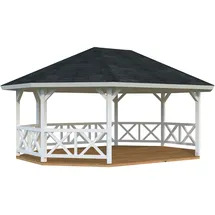 Palmako Betty 5,53 x 7,03 m Weiß