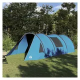 vidaXL Tunnelzelt 4-Personen Blau/Grau