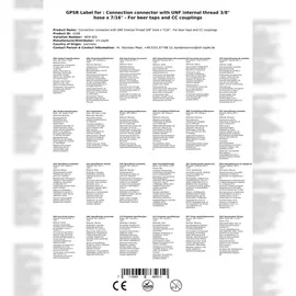 ich-zapfe Steckverbinder mit UNF-Innengewinde 3/8` Schlauch x 7/16-20 UNF