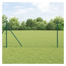 vidaXL Zaunpfosten Ø32 mm 150 cm Grün/Stahl