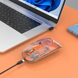 Manhattan Transparent Maus orange