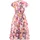 happy girls Druckkleid HAPPY GIRLS, Mädchen, Gr. 152, N-Gr, bunt (light olive), Web, Obermaterial: 100% Viskose. Futter: 100% Baumwolle, bedruckt, geblümt, Basic lang, V-Ausschnitt, Kleider Druckkleid, mit Volants und dekorativer Bordüre