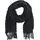 Antonio Damen Winter Schal Cashmera Plissee - schwarz