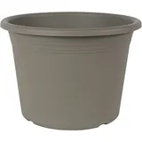Pflanzkübel, Pflanztopf zylindriche Form Kunststoff 70cm Taupe