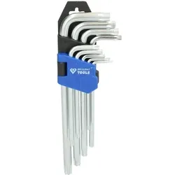 Winkelstiftschlüssel-Satz, 9-teilig, Torx-Profil, kurz
