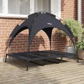 vidaXL Hundekorb erhöhtes Modell XL 100 x 80 cm schwarz
