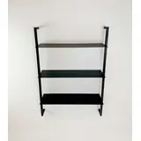 Andas Erlan Wandregal 70 x 20 x 100 cm Schwarz