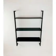 Andas Erlan Wandregal 70 x 20 x 100 cm Schwarz