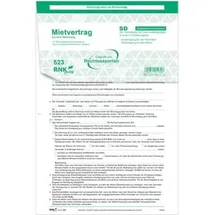 RNK Formular Mietverträge für Wohnungen A4 Weiß