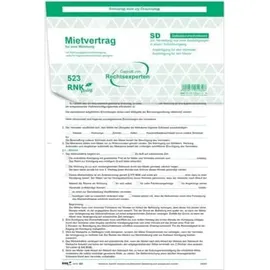 RNK Formular Mietverträge für Wohnungen A4 Weiß