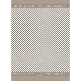 Sansibar Geschirrtücher-Set, 3-tlg, 50x70 cm, 100% Baumwolle, Jacquardgewebe, taupe - Taupe