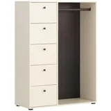 Schildmeyer Garderobenschrank Lovund 701951, cremebeige, 98 x 40 x 132 cm