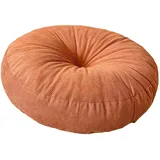 perfk Rundes Bodenkissen, Sitzkissen, großes, Dickes Stuhlpolster, weiches Premium-Bodenkissenpolster für Tatami im Innenbereich, Orange