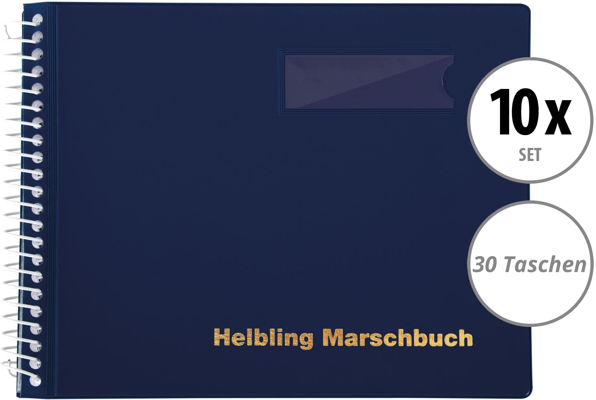 Helbling BMB30 Marschbuch blau 30 Taschen 10x Set