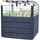 GARANTIA Hochbeet Ergo Quadro L TurboPlus Stone