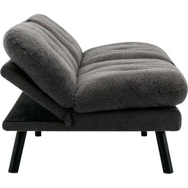 Hti-Living Schlafcouch Polyester mit Schlaffunktion 1-Sitzer Grau