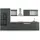 Vicco Küchenzeile R-Line 350 cm Anthrazit Landhaus/Weiß