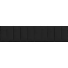 vidaXL Kopfteil-Kissen Hanko Schwarz 200 cm Stoff